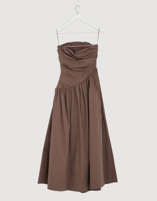 Revibe - Repaired AERE Kiera Strapless Midi Dress - AU 10