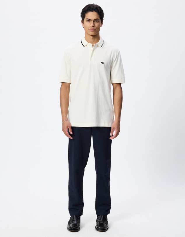 Armani Exchange - Regular Fit Cotton Pique Polo Shirt