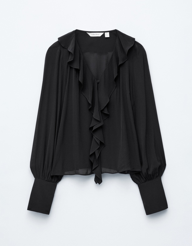 & Other Stories - Ruffle V-Neck Blouse