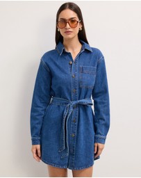 The Fated - Amalia Denim Mini Dress