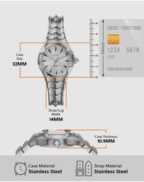 Diesel - Vert Silver Analogue Watch