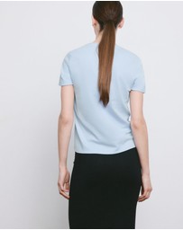 M.N.G - Short-Sleeved Cotton T-Shirt