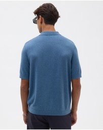 AERE - Silk Blend Textured Stripe Knit Shirt