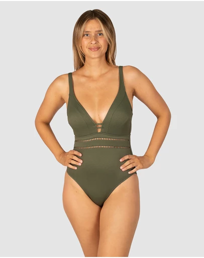 Baku Swimwear - Rococco C/DD Cup Plunge One Piece Swimsuit