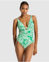 Sea Level Australia - Palmera Chain Link Longline One Piece