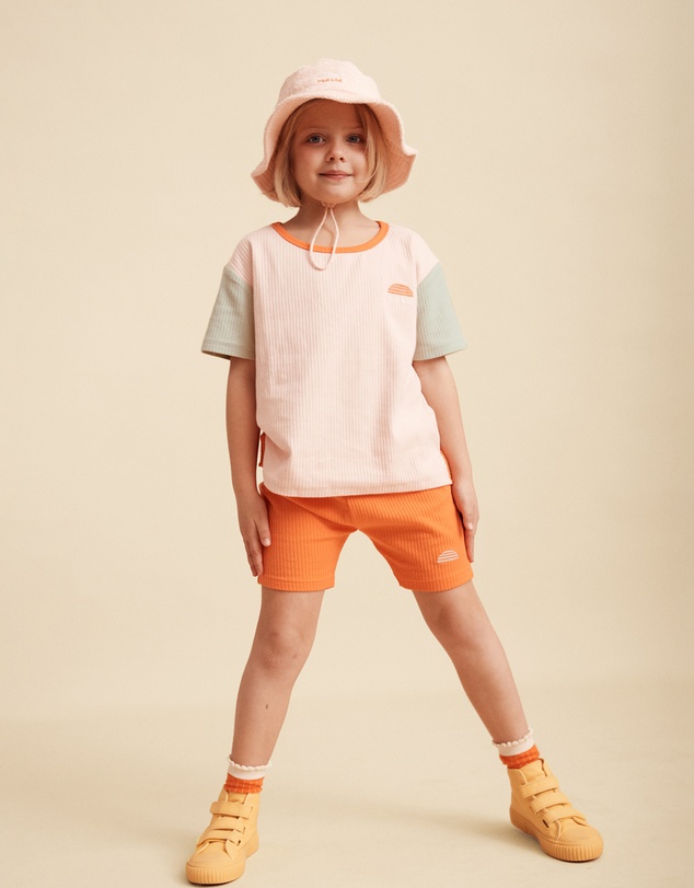 Banabae - Rad Kid Organic Cotton Rib Twinset - Hibiscus