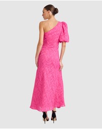 Honey and Beau - Stanley One Shoulder Puff Sleeve Dress