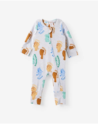 Cotton On Kids - Growie Long Sleeve Zip Romper - License