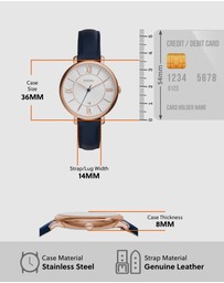 Fossil - Jacqueline Blue Analogue Watch ES3843