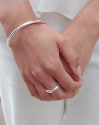 Najo - Simplicity Silver Bangle