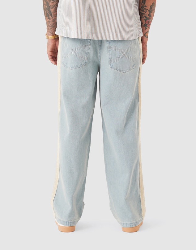 Zanerobe - Stitched Pintuck Denim Pant LT Blue