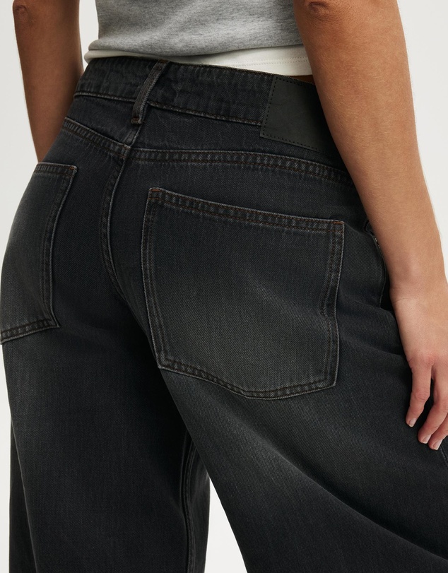 Cotton On - Petite Low Rise Wide Jean