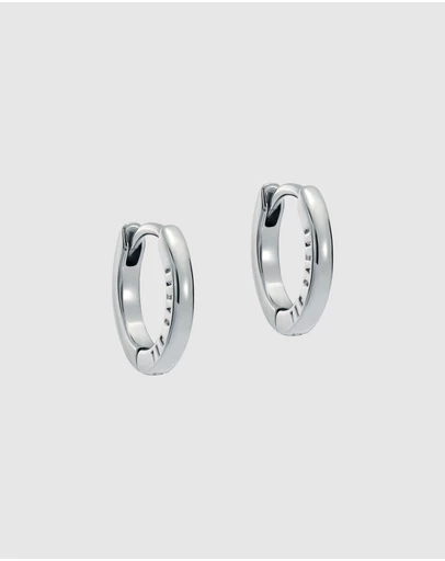 Ted Baker - Crislie Logo Hoop Earrings 12mm
