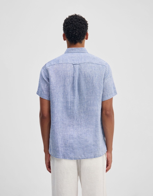 Oxford - Leyton French Linen Short Sleeve Shirt