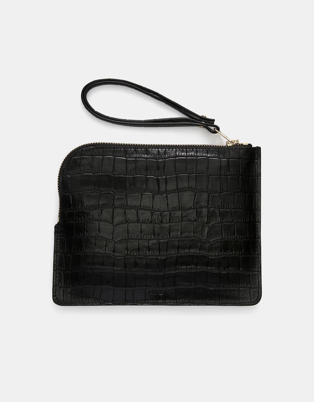 ARKET - Croco-Effect Leather Pouch