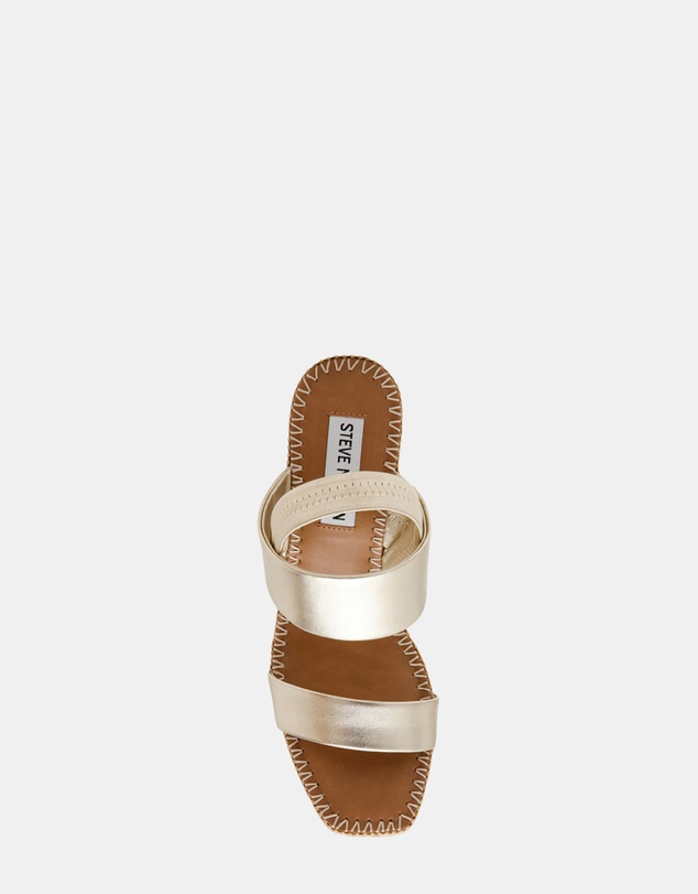 Steve Madden - Contessa Gold Leather Heels