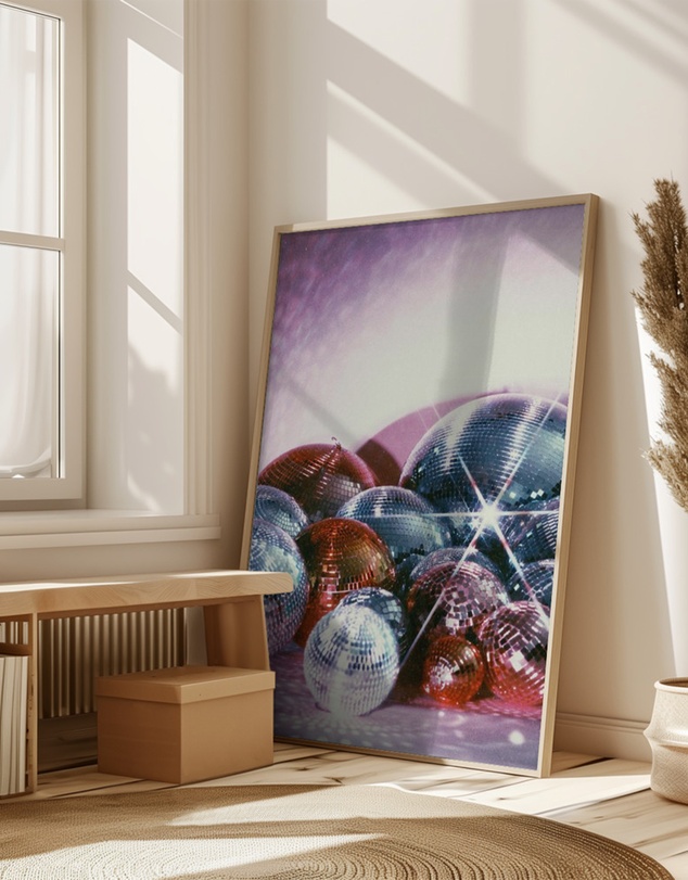 Olive et Oriel - Disco Ball Party by Samantha Hearn Art Print