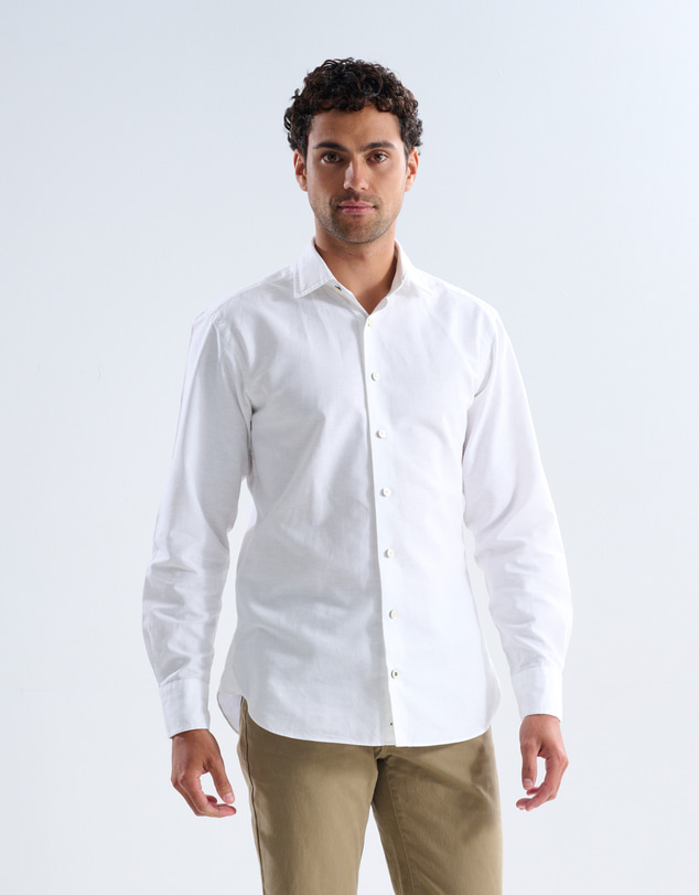 3 Wise Men - 3 Wise Men Thunder White Linen Shirt