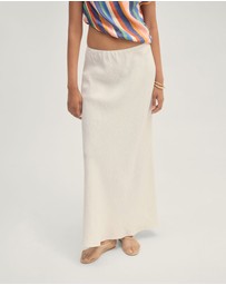 Oxford - Kacie Linen Bias Skirt