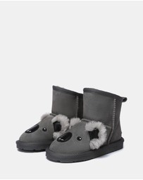EVERAU - EverAU Ugg Koala Kids Plus Cow Suede Upper UGG Boots