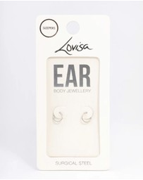 Lovisa - Surgical Steel Fine Sleep Earrings 6mm