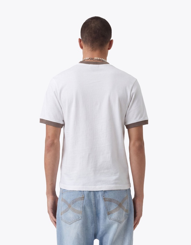 Zanerobe - Ath. Baby Ringer Tee Vintage White/Choc
