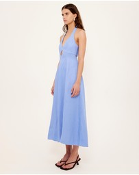 Staple the Label - Azzurra Linen Halter Dress