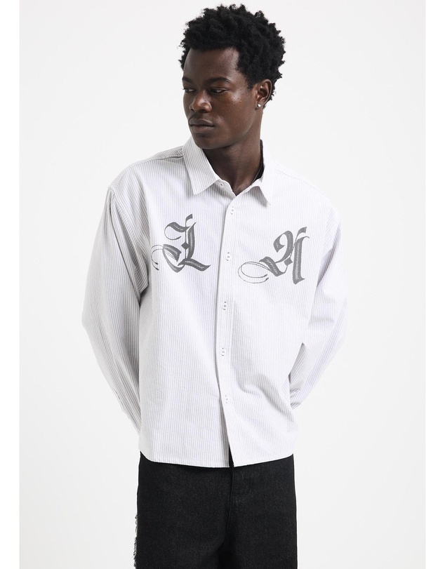 Black Noise White Rain - La Long Sleeve Shirt