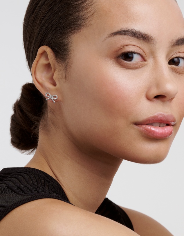 Ted Baker - RIBECCA: Crystal Ribbon Bow Stud Earrings