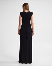 Oxford - Sydney Knit Dress With Woven Skirt