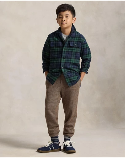Polo Ralph Lauren - Plaid Cotton Flannel Camp Shirt - Teens