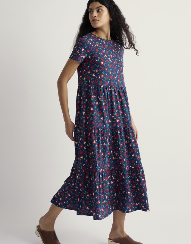 Seasalt - Seasalt Cornwall Red S/S Line Strokes Dress