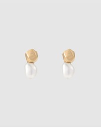 Skagen - Agnethe Pearl Gold-Tone Earring