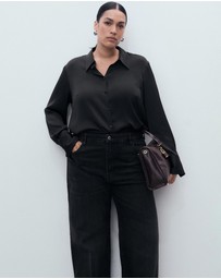 M.N.G - High-Waisted Wide-Leg Jeans