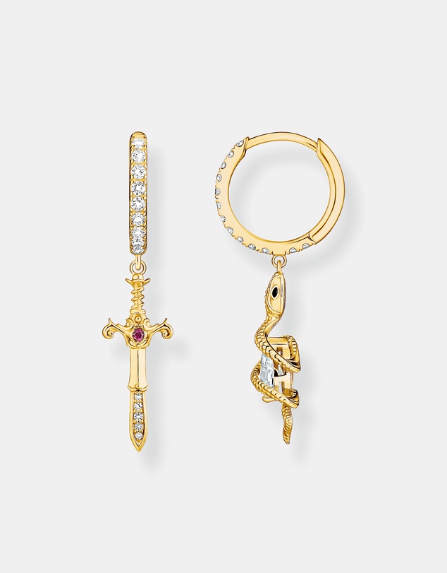 THOMAS SABO - Romance Hoop earrings Snake & Cross