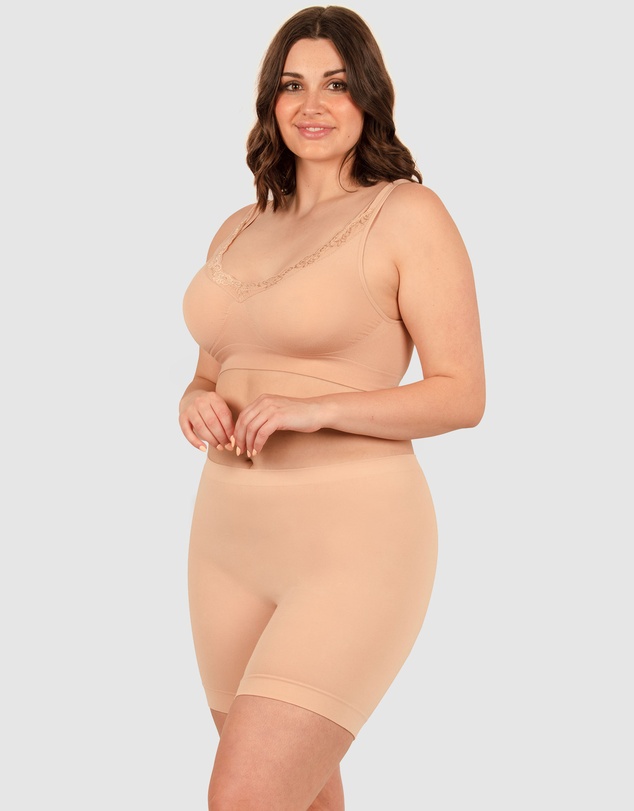 B Free Intimate Apparel - Anti Chafing High Waist Midi Cotton Shorts