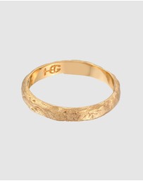 Haze & Glory - ICONIC EXCLUSIVE - Ring Men Sun Chaser 925 Sterling Silver Gold-Plated