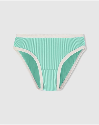 Zulu & Zephyr Mini - Mini Stripe Rib Bikini Bottoms - Babies-Teens