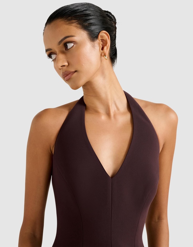 Forever New Petite - Riley Petite Structured Halter Neck Mini Dress