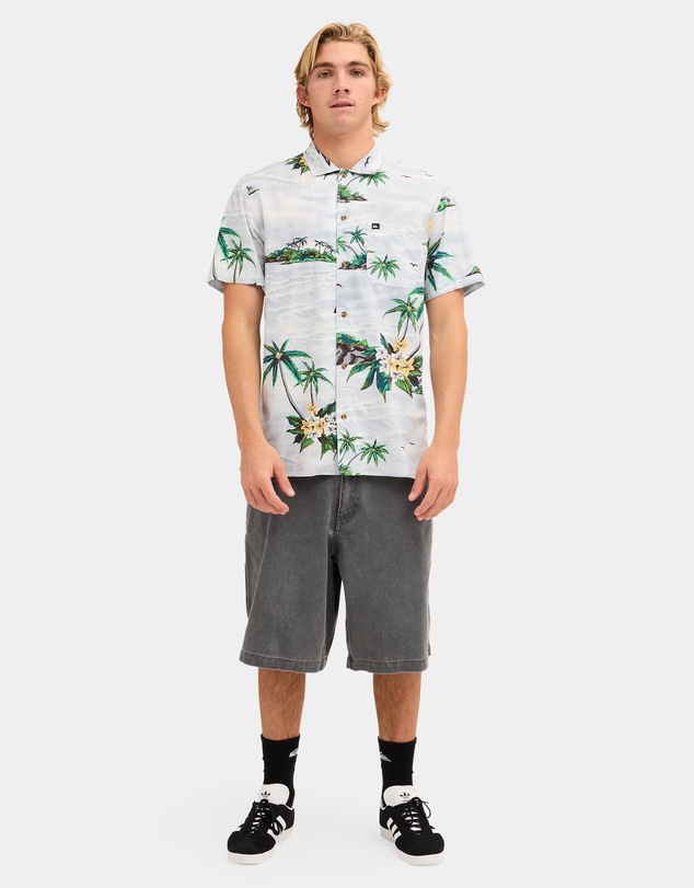 Quiksilver - Mens Beach Club Casual Short Sleeve Shirt