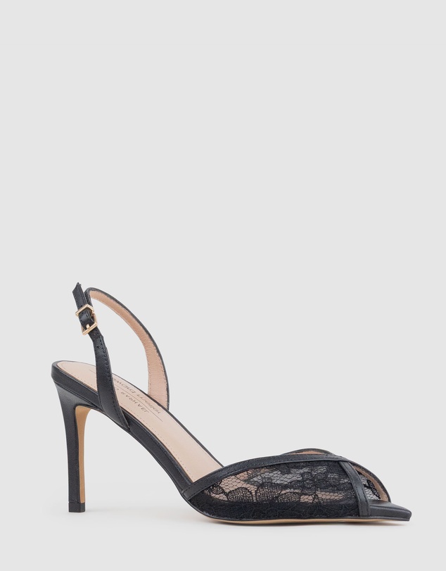 Edward Meller - OREGAN85 Pointed Open Toe Lace Sandal