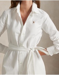 Polo Ralph Lauren - Belted Cotton Oxford Shirtdress - ICONIC EXCLUSIVE