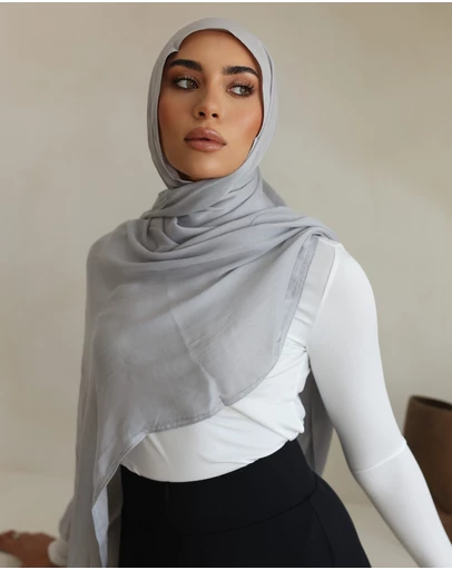 Mod Squad - Double Stitch Hijab- Smoke