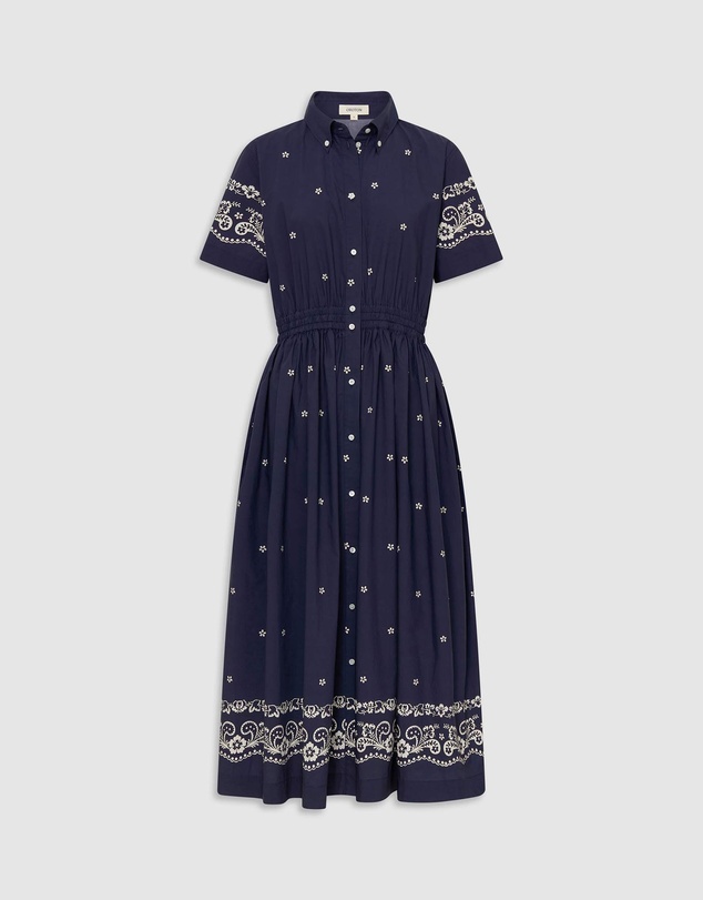 Oroton - Floral Bandana Shirt Dress