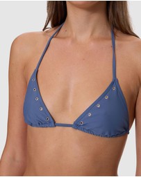Thrills - Living Easy Eyelet String Bikini Top