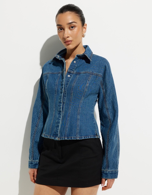 Calli - Lily Denim Scultped Jacket