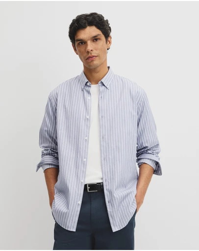 Country Road - Regular Fit Cotton Stripe Shirt