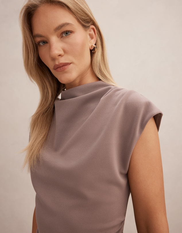 Forever New - Leenah High Neck Crepe Top