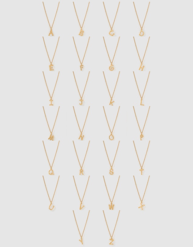 Arms Of Eve - Luxe Letter Necklace - Small