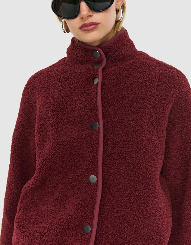 Staple the Label - Katya Crop Sherpa Jacket